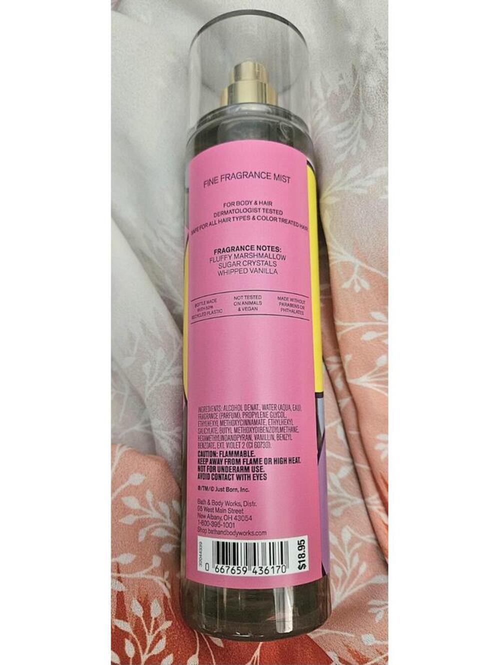 NEW Bath & Body Works PEEPS PEEPIN IT REAL Body Mist 8 OZ Limited Edition 2026 - Picture 2 of 3